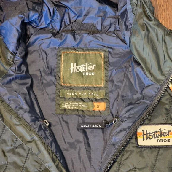 NWT Howler Brothers Voltage Full Zip Jacket - Coal Black (S) - Picture 2 of 5